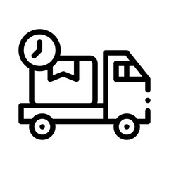 Truck line icon
