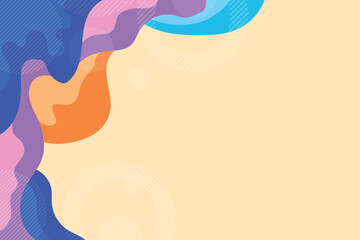 Colorful wavy abstract geometric background