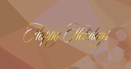 Image of christmas greetings text over christmas pattern background © vectorfusionart