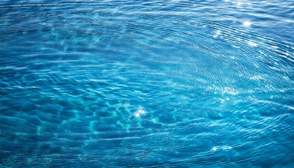 Obraz premium pure Transparent blue clear water surface texture