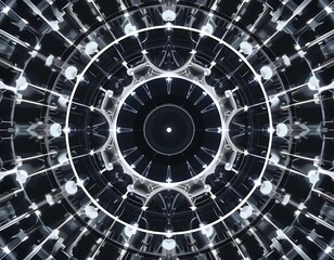 Fototapeta premium Abstract Circular Design Featuring Geometric Patterns