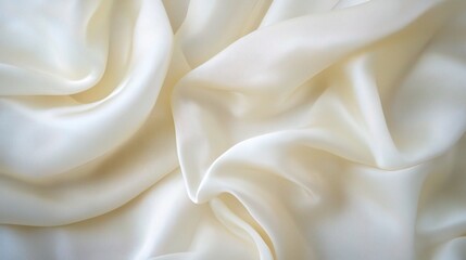 Luxurious White Silk Fabric Texture for Elegant Background Use
