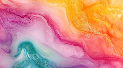 Obraz premium Soft Liquid Waves in Vibrant Colors Creating a Fluid Background