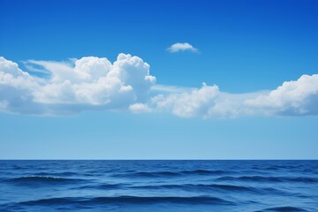 there is a large body of water with a cloud in the sky