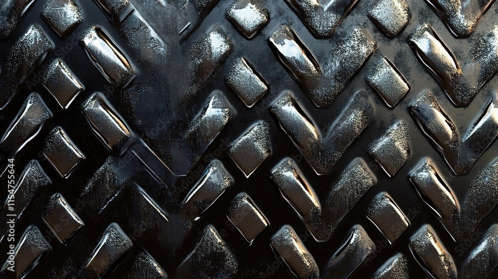 Poster Reflective Metal Texture with Unique Patterns and Surfaces