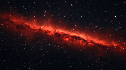 Fototapeta premium A mesmerizing abstract representation of a nebula and galaxies in space, showcasing the chaotic yet beautiful cosmos, with vibrant colors and swirling patterns symbolizing the vastness of the universe