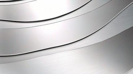 Modern Gray Background with Bright Bent Lines and Smooth Texture