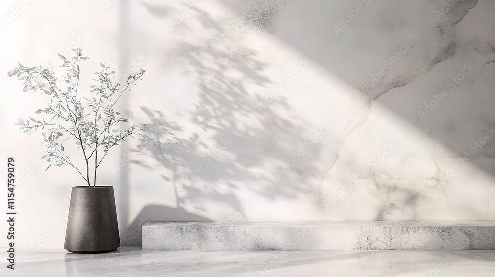 Aufkleber sleek gray abstract background with layered design and soft shadows