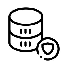 Database line icon