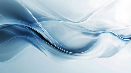 Fototapeta premium Abstract White Modern Background with Smooth Looping Elements