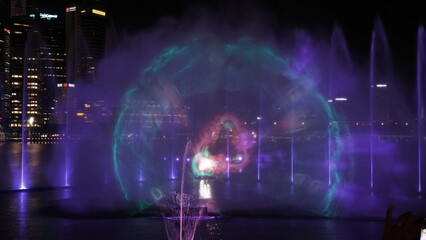 Colorful Water Fountains