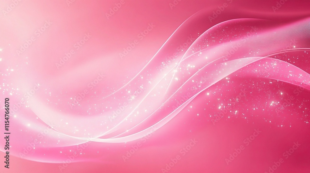 Poster soft pink gradient background with smooth transitions and sparkles