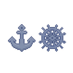 sailor logo icon pixel art
