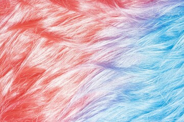 Fototapeta premium A vibrant scene of colorful dyed hair, featuring shades of pink, blue, and purple blending together artistically