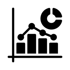 Histogram glyph icon