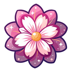cosmos flower icon design