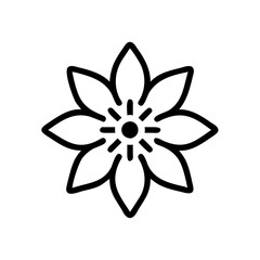 cosmos flower icon design