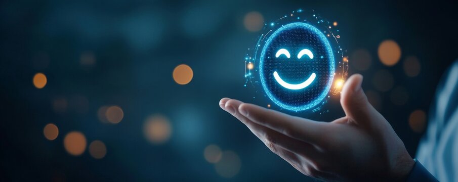 Enhancing customer satisfaction with virtual screen technology business environment digital concept