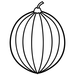 Gooseberry line art vector