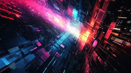 Dynamic Vector Illustration of Urban Architecture and Cityscape Design