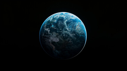 Obraz premium Earth from Space with Atmospheric Glow 