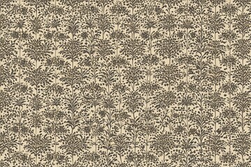 Fototapeta premium a close up of a wallpaper with a pattern of flowers