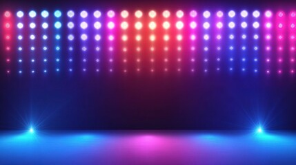 Colorful Vibrant Lights Background with Dynamic Patterns and Depth