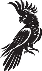 Cockatoo bird silhouette