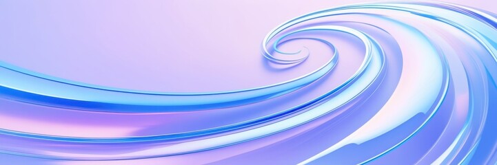 Abstract waves, fluid curves, cool blue tones, light purple hues, dynamic flow, smooth gradients, soft lighting, minimalist design, digital art, vector graphics style, modern background, ethereal atmo