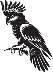 Cockatoo bird silhouette
