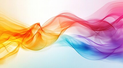Abstract Flowing Lines Design in Vibrant Colors for Banners