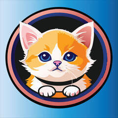 Fototapeta premium cute cat vector