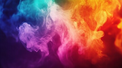 Fototapeta premium Vibrant Gradient Background with Colorful Smoke and Animated Effect