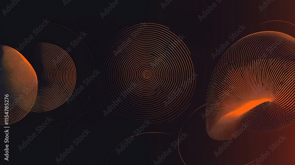 Poster Abstract Gradient Flowing Geometric Pattern Background Texture