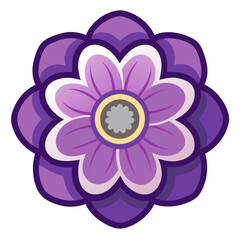anemone flower icon design