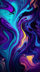 Vibrant Color Swirls Merging into Abstract Digital Artwork