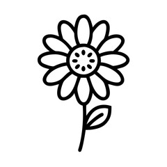 aster flower icon design