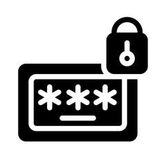 Password glyph icon