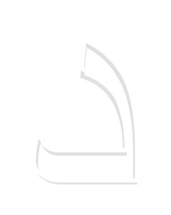 neon hijaiyah letter dal, arabic alphabet