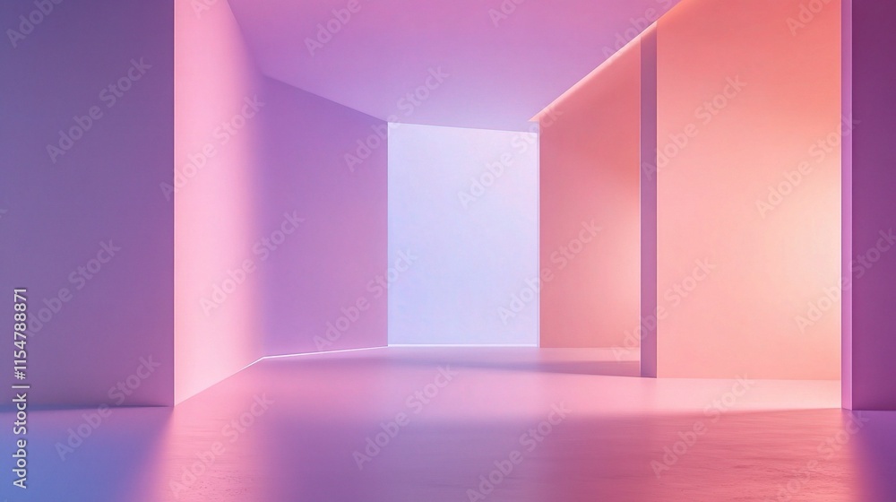 Poster clean empty studio background with soft light and clean lines
