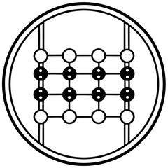 Abacus Line Art Vector Illustration