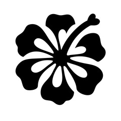 hibiscus flower icon design