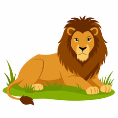 lion cartoon isolated