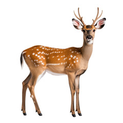 deer standing gracefully with distinctive spots on its fur