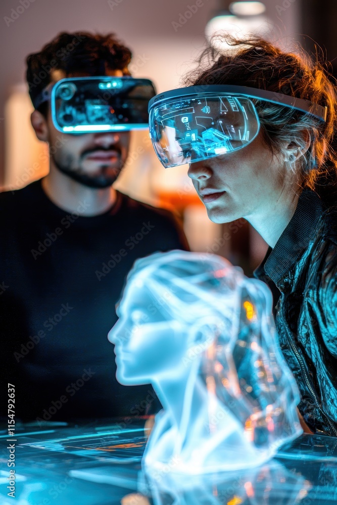 Aufkleber innovative collaboration in design using augmented reality technology