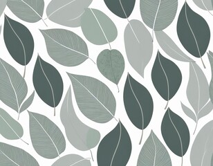 seamless pattern with leaves