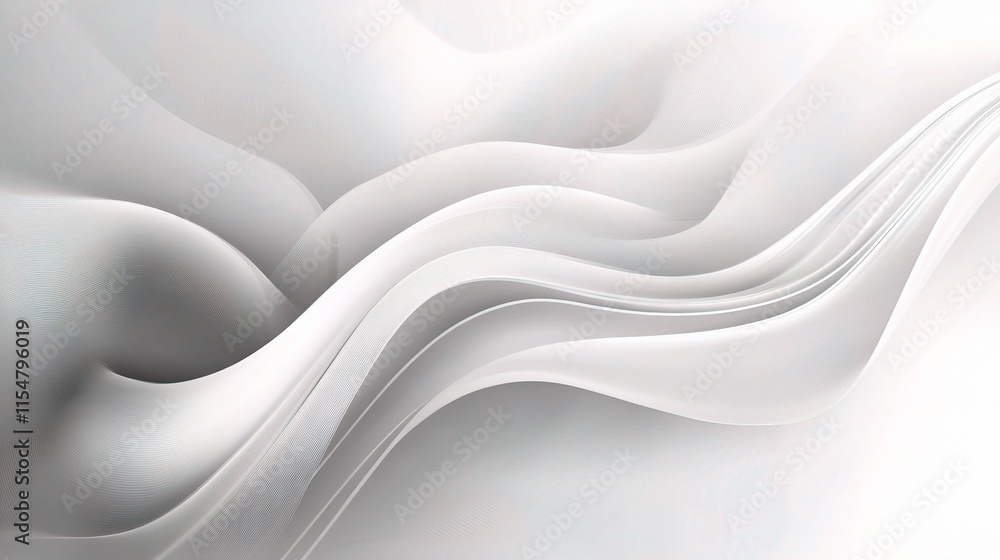 Poster abstract grey background with dynamic technology waves and flowing design