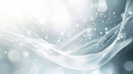 Abstract Modern White Background with Subtle Looping Elements