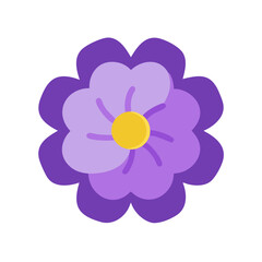 violet flower icon design