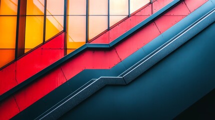 Obraz premium Sleek Architectural Lines Embracing Natural Light